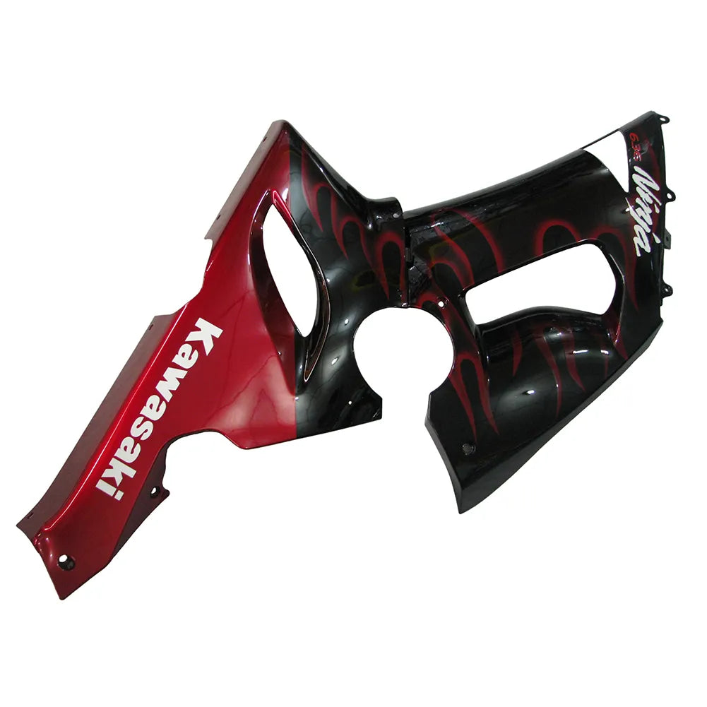 Kawasaki ZX-6R / 636 2005-2006 Red Flame tail section fairing detail view 2