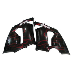 Kawasaki ZX-6R / 636 2005-2006 Red Flame tail section fairing detail view 5