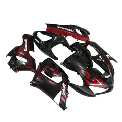 Kawasaki ZX-6R / 636 2005-2006 Red Flame tail section fairing detail view 1