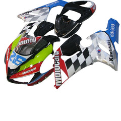 Kawasaki ZX-6R / 636 2005-2006 Style A full fairing kit set view