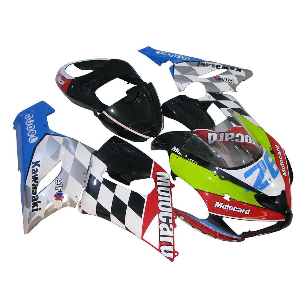 Kawasaki ZX-6R / 636 2005-2006 Style A fairing kit left side view