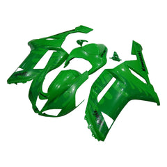 Kawasaki ZX-6R / 636 2007-2008 Green Flame fairing kit left side view