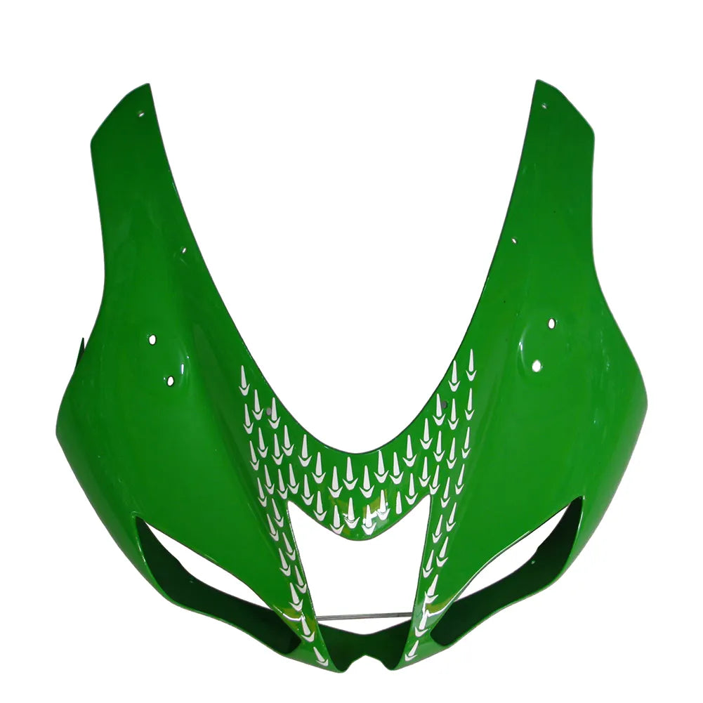 Kawasaki ZX-6R / 636 2007-2008 Green, Black, and White Raindrop Edition tail section fairing detail view 4