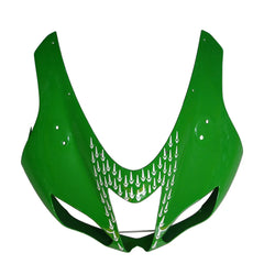 Kawasaki ZX-6R / 636 2007-2008 Green, Black, and White Raindrop Edition tail section fairing detail view 4