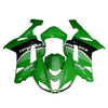 Kawasaki ZX-6R / 636 2007-2008 Green, Black, and White Raindrop Edition Fairing Kit