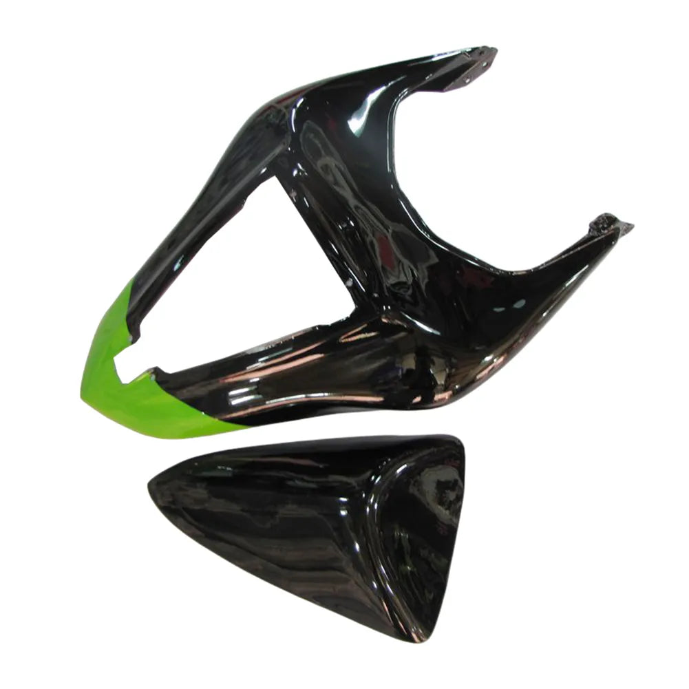 Kawasaki ZX-6R / 636 2007-2008 Green, Black, and Green Monster Edition B fairing kit left side view