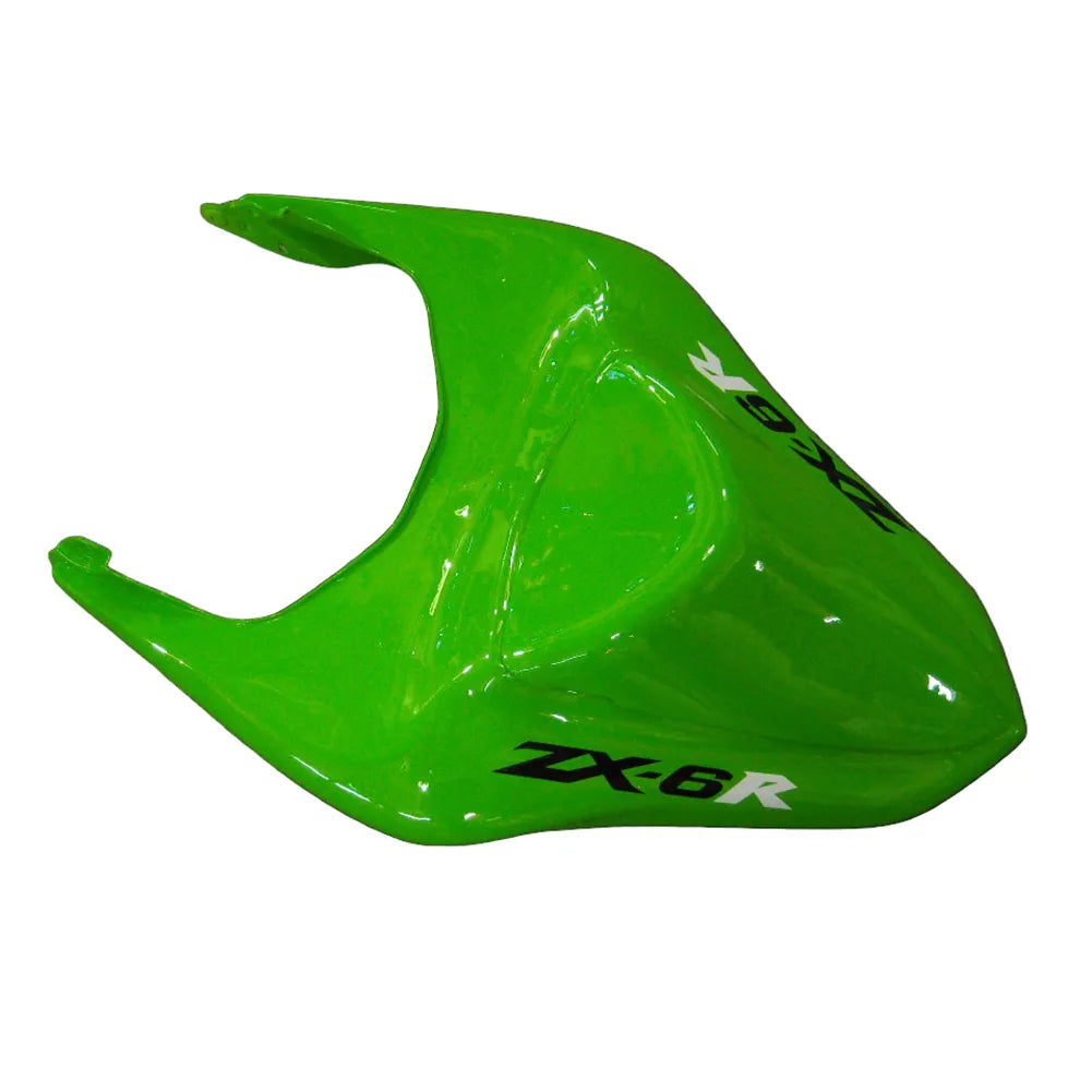 Kawasaki ZX-6R / 636 2007-2008 Green, Black, and Green Monster Edition C fairing kit left side view