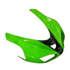 Kawasaki ZX-6R / 636 2007-2008 Green, Black, and Green Monster Edition C tail section fairing detail view 2