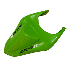 Kawasaki ZX-6R / 636 2007-2008 Green, Black, and Green Monster Edition D tail section fairing detail view 11