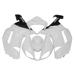 Kawasaki ZX-6R / 636 2007-2008 Black and White full fairing kit set view