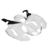 Kawasaki ZX-6R / 636 2007-2008 Black and White Fairing Kit