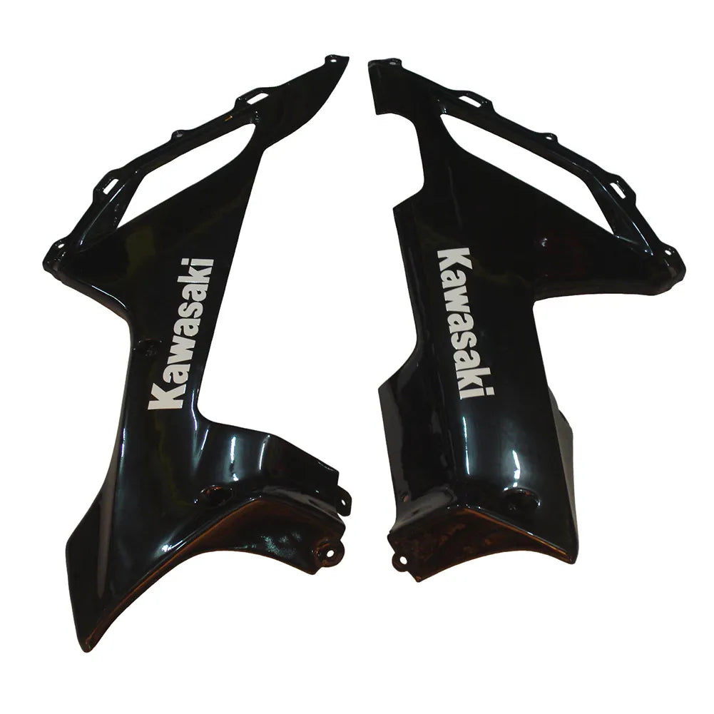 Kawasaki ZX-6R / 636 2007-2008 Black and White tail section fairing detail view 6