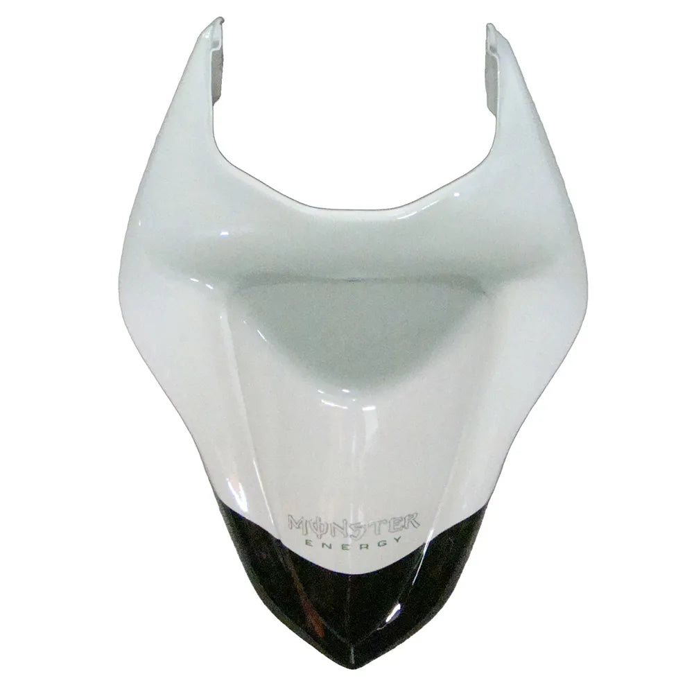 Kawasaki ZX-6R / 636 2007-2008 Black, White, and Green Monster Edition tail section fairing detail view 6