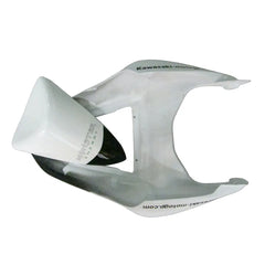 Kawasaki ZX-6R / 636 2007-2008 Black, White, and Green Monster Edition tail section fairing detail view 7