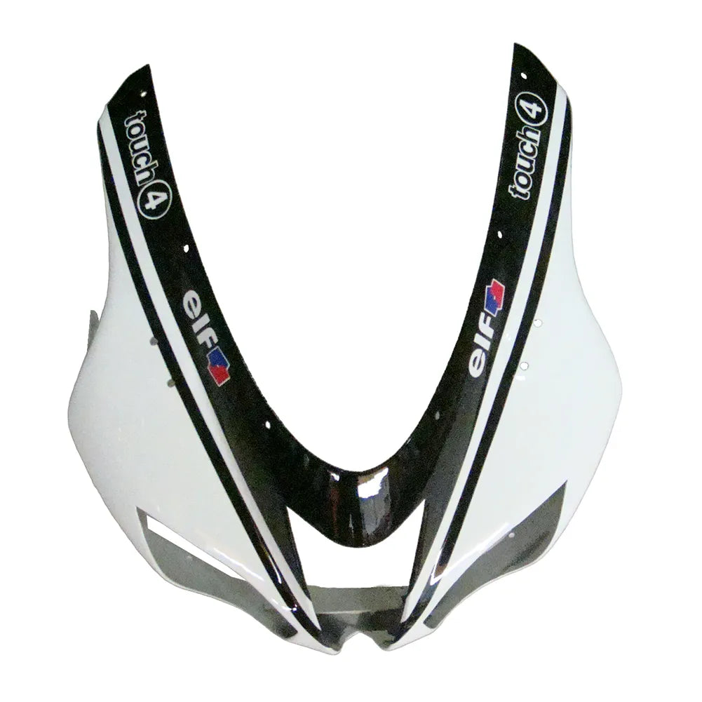 Kawasaki ZX-6R / 636 2007-2008 Black, White, and Green Monster Edition tail section fairing detail view 1