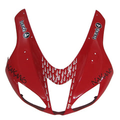 Kawasaki ZX-6R / 636 2007-2008 Black, Red, and White Raindrop Edition tail section fairing detail view 1