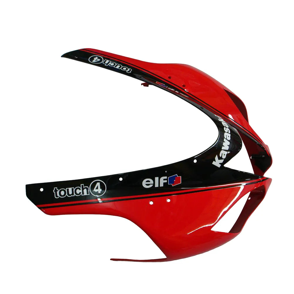 Kawasaki ZX-6R / 636 2007-2008 Black, Red, and Orange Monster Edition tail section fairing detail view 10
