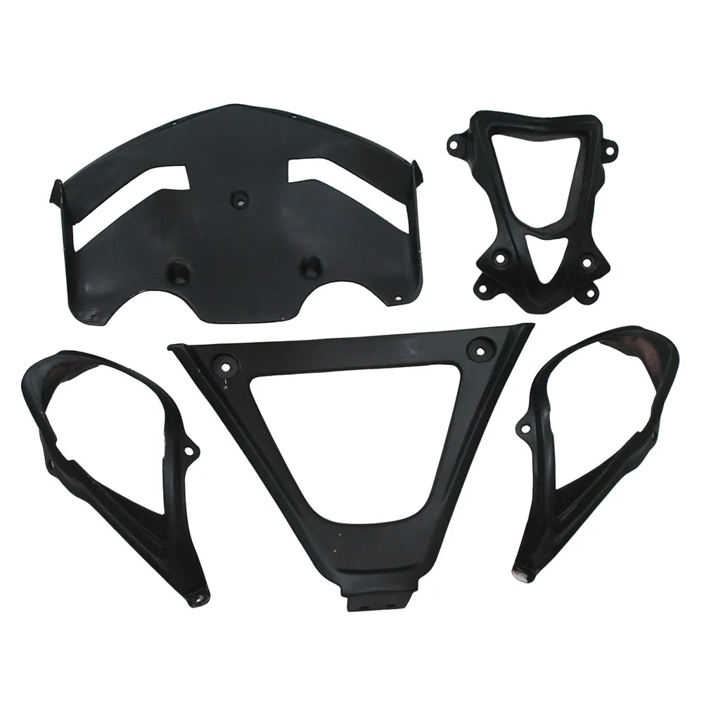 Kawasaki ZX-6R / 636 2007-2008 Black, Red, and Orange Monster Edition tail section fairing detail view 17