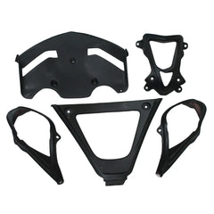 Kawasaki ZX-6R / 636 2007-2008 Black, Red, and Orange Monster Edition tail section fairing detail view 17