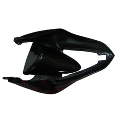 Kawasaki ZX-6R / 636 2007-2008 Black and Red Flame B with Logos tail section fairing detail view 9