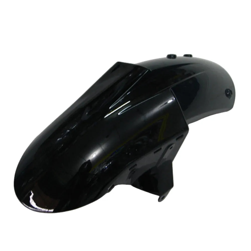 Kawasaki ZX-6R / 636 2007-2008 Black and Red Flame B with Logos tail section fairing detail view 3