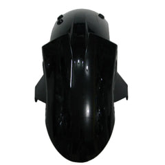 Kawasaki ZX-6R / 636 2007-2008 Black and Red Flame B with Logos tail section fairing detail view 4