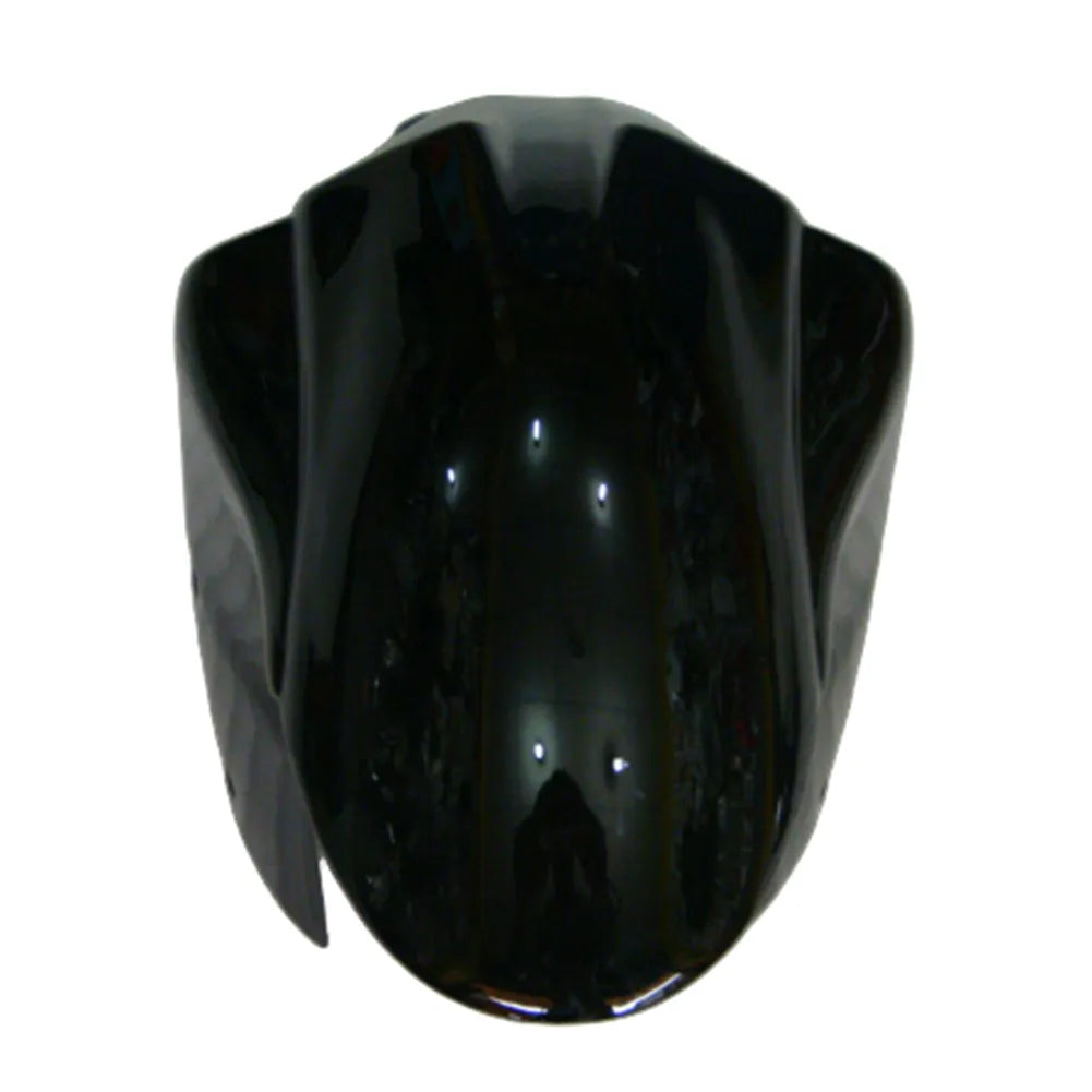 Kawasaki ZX-6R / 636 2007-2008 Black and Green Monster Edition with Logos tail section fairing detail view 5