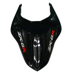 Kawasaki ZX-6R / 636 2007-2008 Matte Black and Black tail section fairing detail view 6