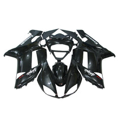 Kawasaki ZX-6R / 636 2007-2008 Matte Black and Black tail section fairing rear view