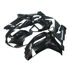 Kawasaki ZX-6R / 636 2007-2008 Matte Black and Black tail section fairing side view