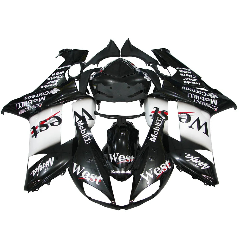 Kawasaki ZX-6R / 636 2007-2008 WEST Edition B fairing kit front view
