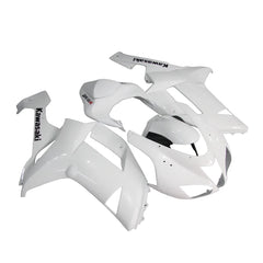Kawasaki ZX-6R / 636 2007-2008 White full fairing kit set view