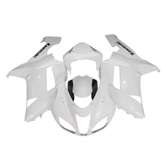 Kawasaki ZX-6R / 636 2007-2008 White fairing kit front view