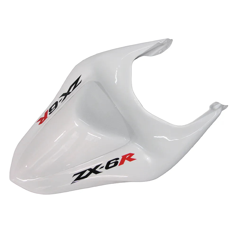Kawasaki ZX-6R / 636 2007-2008 White tail section fairing detail view 3