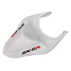Kawasaki ZX-6R / 636 2007-2008 White tail section fairing detail view 3