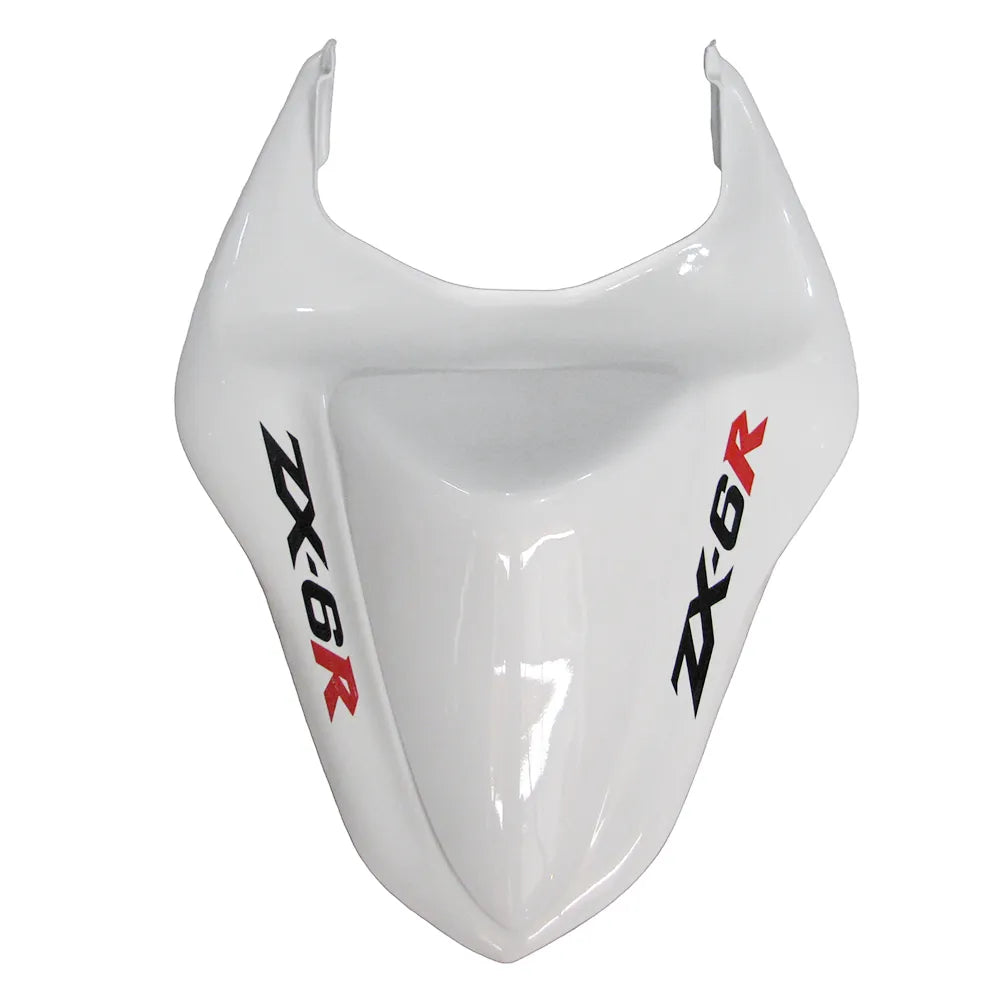 Kawasaki ZX-6R / 636 2007-2008 White tail section fairing detail view 4