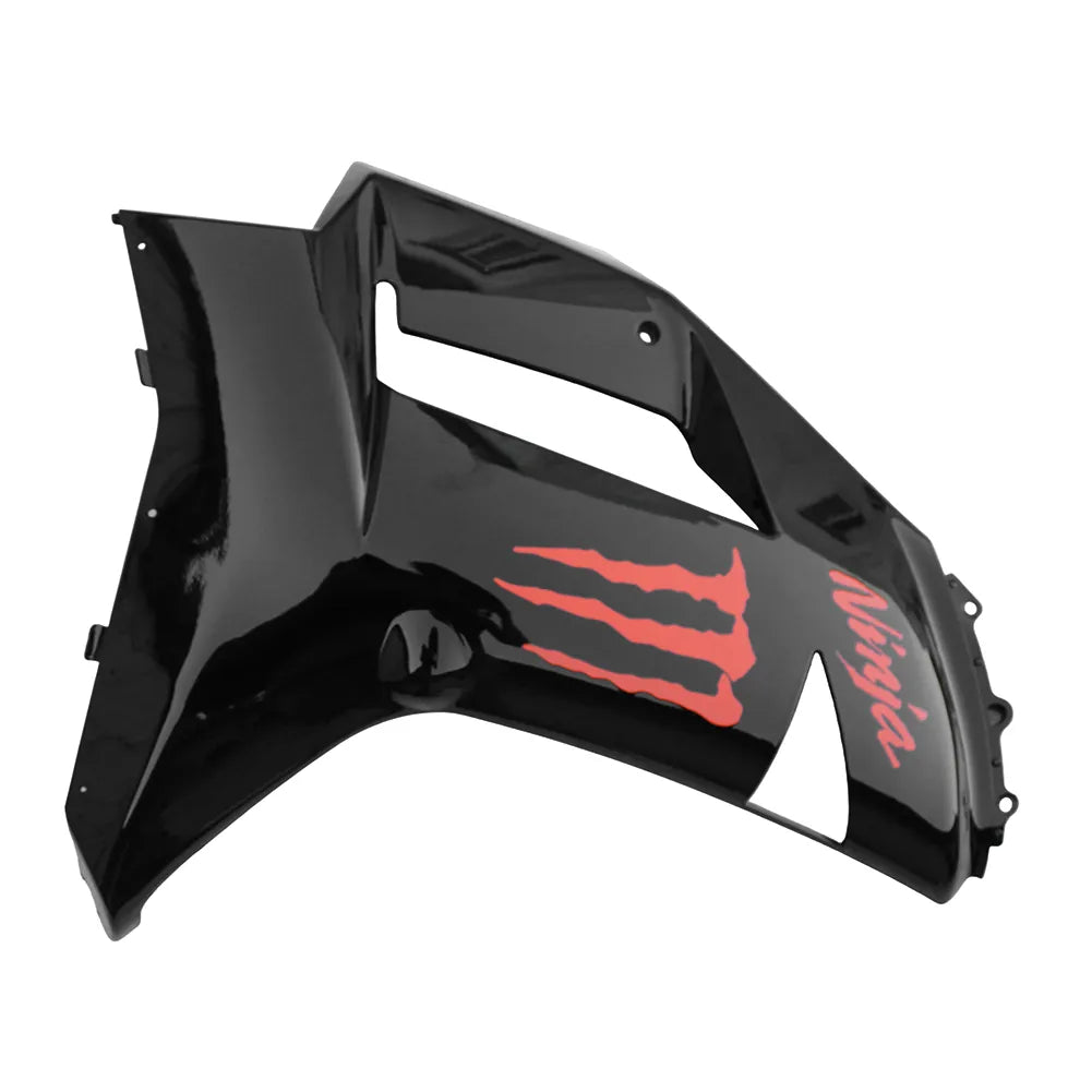 Kawasaki ZX-6R / 636 2007-2008 Orange, Black, and Orange Monster Edition tail section fairing rear view