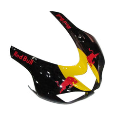 Kawasaki ZX-6R / 636 2007-2008 Black, Yellow, and Red Bull Edition fairing kit left side view