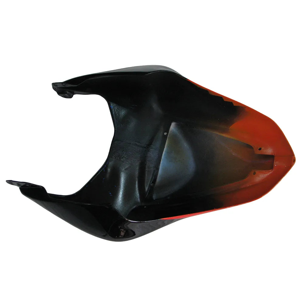 Kawasaki ZX-6R / 636 2007-2008 Red and Black Monster Edition tail section fairing detail view 2