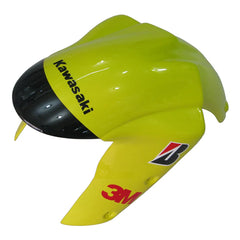 Kawasaki ZX-6R / 636 2007-2008 Yellow and Black Monster Edition tail section fairing detail view 6