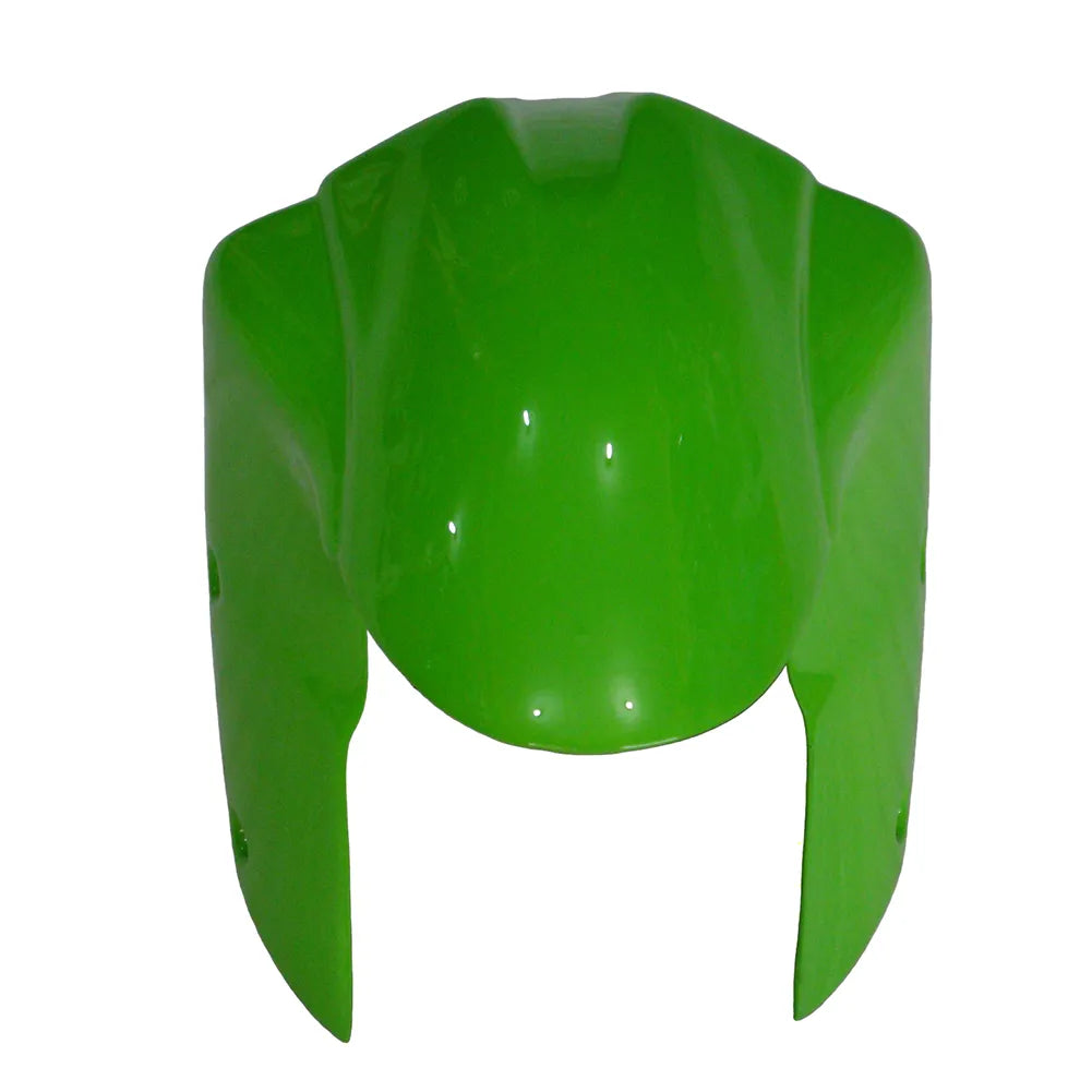 Kawasaki ZX-6R / 636 2007-2008 Green, White, and Black Speckled Edition tail section fairing detail view 6
