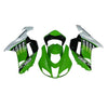 Kawasaki ZX-6R / 636 2007-2008 Green, White, and Black Speckled Edition Fairing Kit