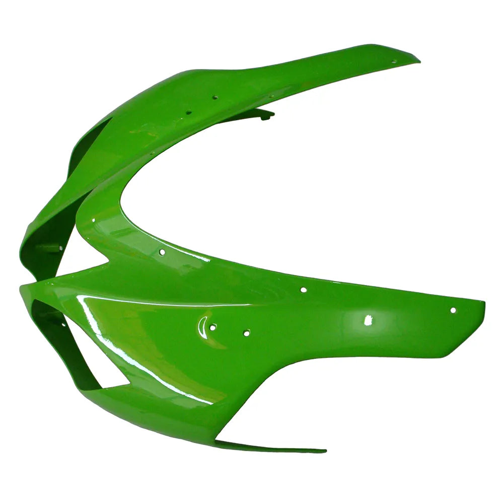 Kawasaki ZX-6R / 636 2007-2008 Green, White, and Black Speckled Edition tail section fairing detail view 11