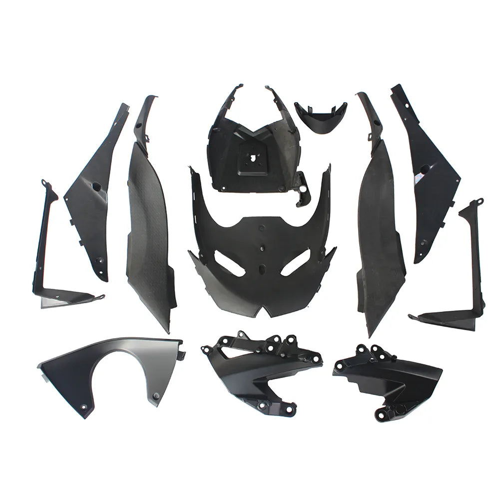 Kawasaki ZX-6R / 636 2009-2012 Green and Black Printed Decal Style tail section fairing detail view 1