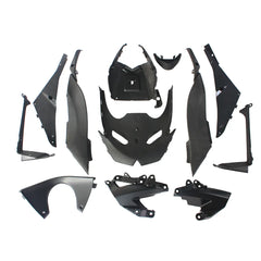 Kawasaki ZX-6R / 636 2009-2012 Green and Black Printed Decal Style tail section fairing detail view 1
