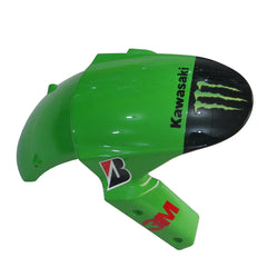 Kawasaki ZX-6R / 636 2009-2012 Green Monster Edition tail section fairing detail view 8