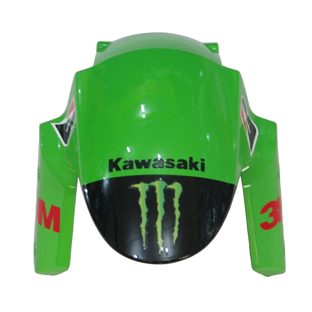 Kawasaki ZX-6R / 636 2009-2012 Green Monster Edition tail section fairing detail view 7