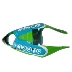 Kawasaki ZX-6R / 636 2009-2012 Green, Black, and White tail section fairing detail view 8