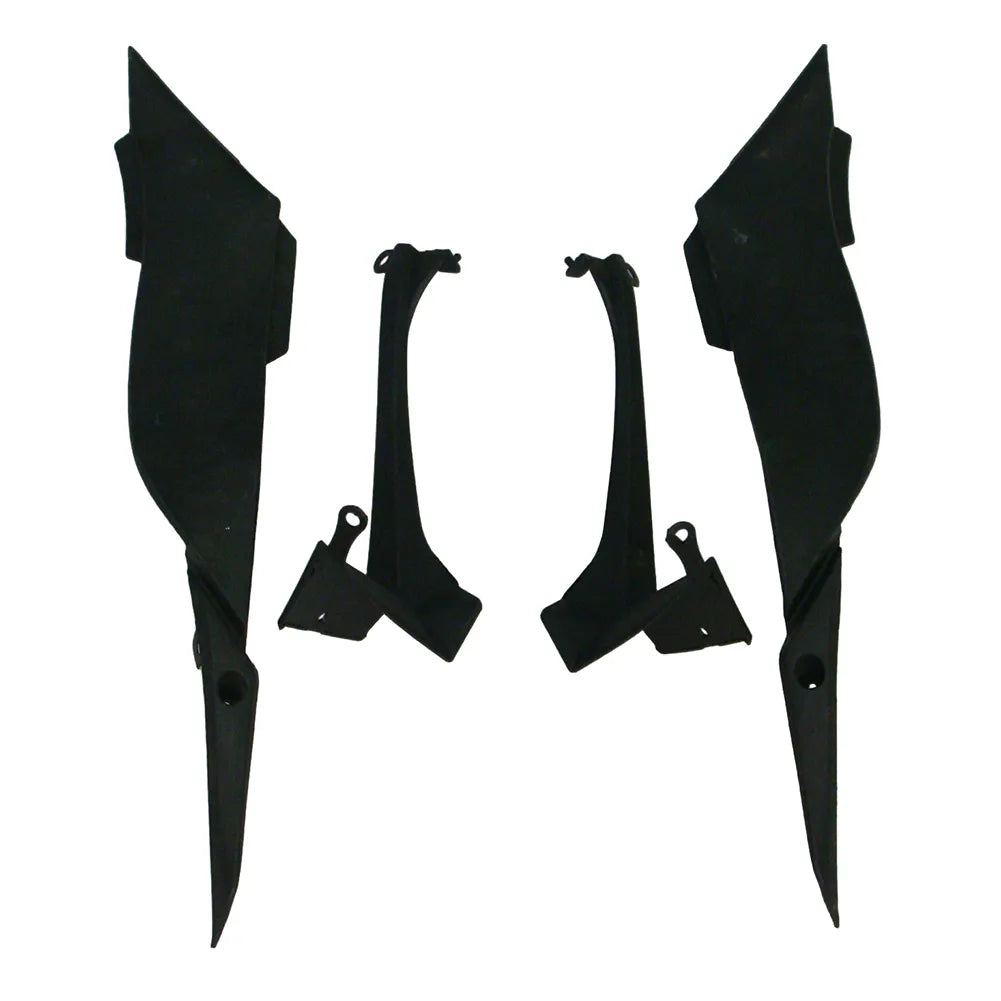 Kawasaki ZX-6R / 636 2009-2012 Green, Black, and White tail section fairing detail view 9