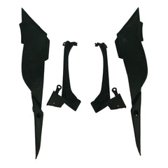 Kawasaki ZX-6R / 636 2009-2012 Green, Black, and White tail section fairing detail view 9